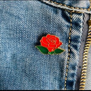 Red Rose Pin - Beauty & The Beast